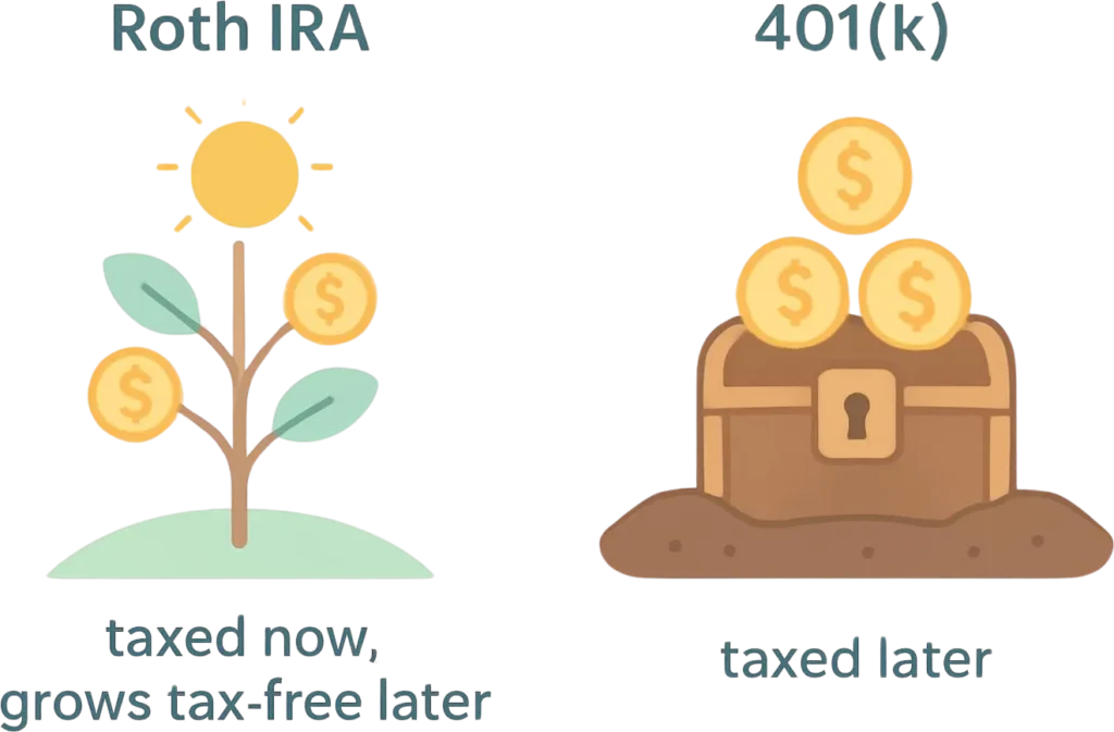 Roth and 401k in Metaphors and Similes