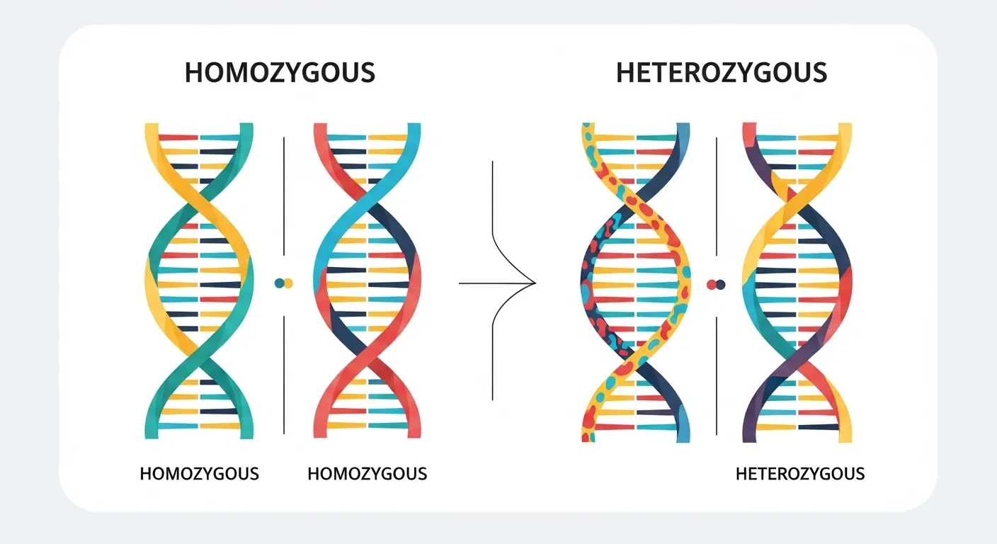 difference between homozygous and heterozygous