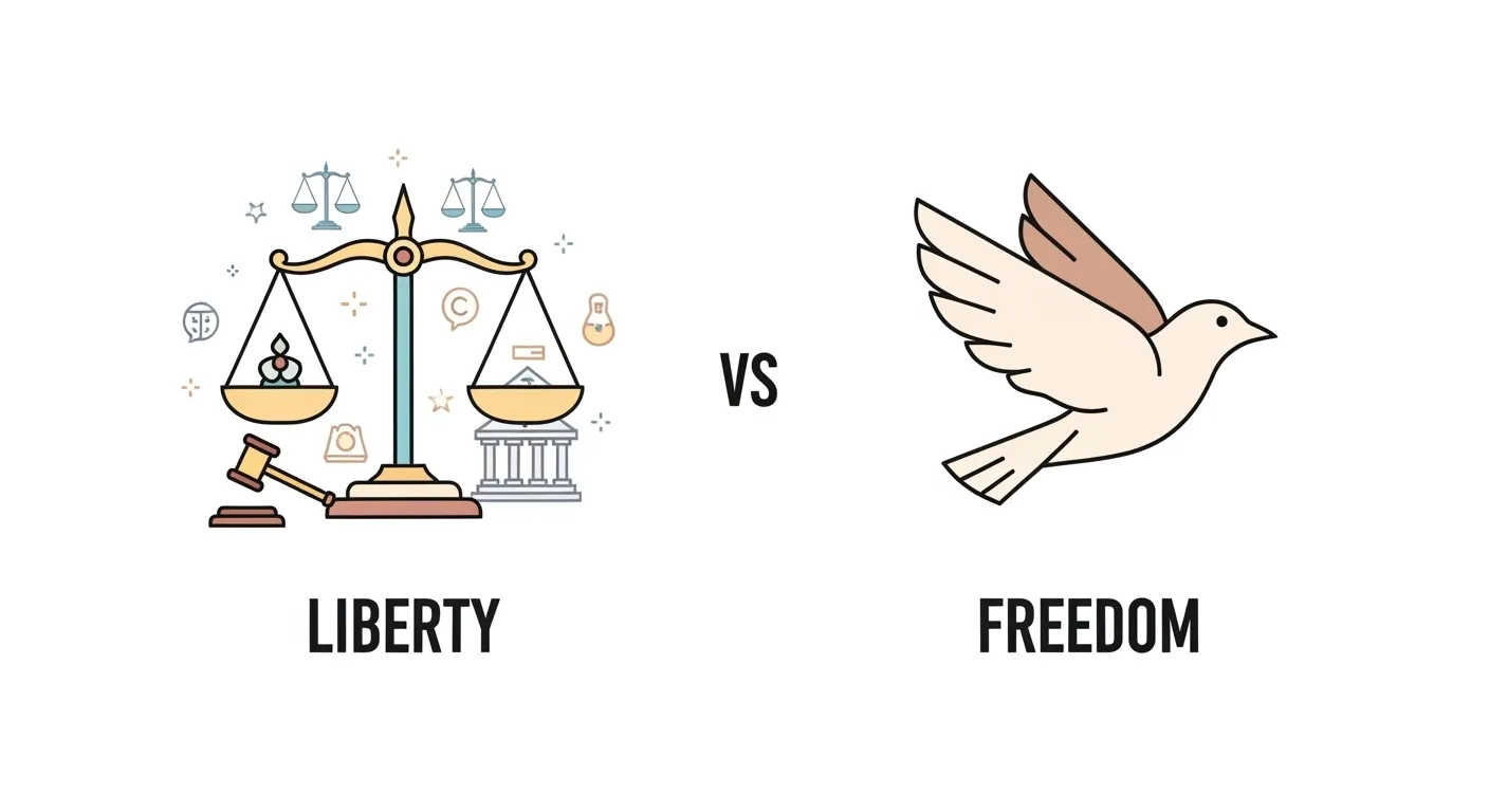 difference between liberty and freedom