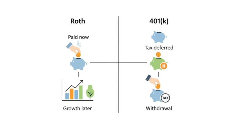 difference between roth and 401k