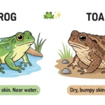 difference between toad and frog