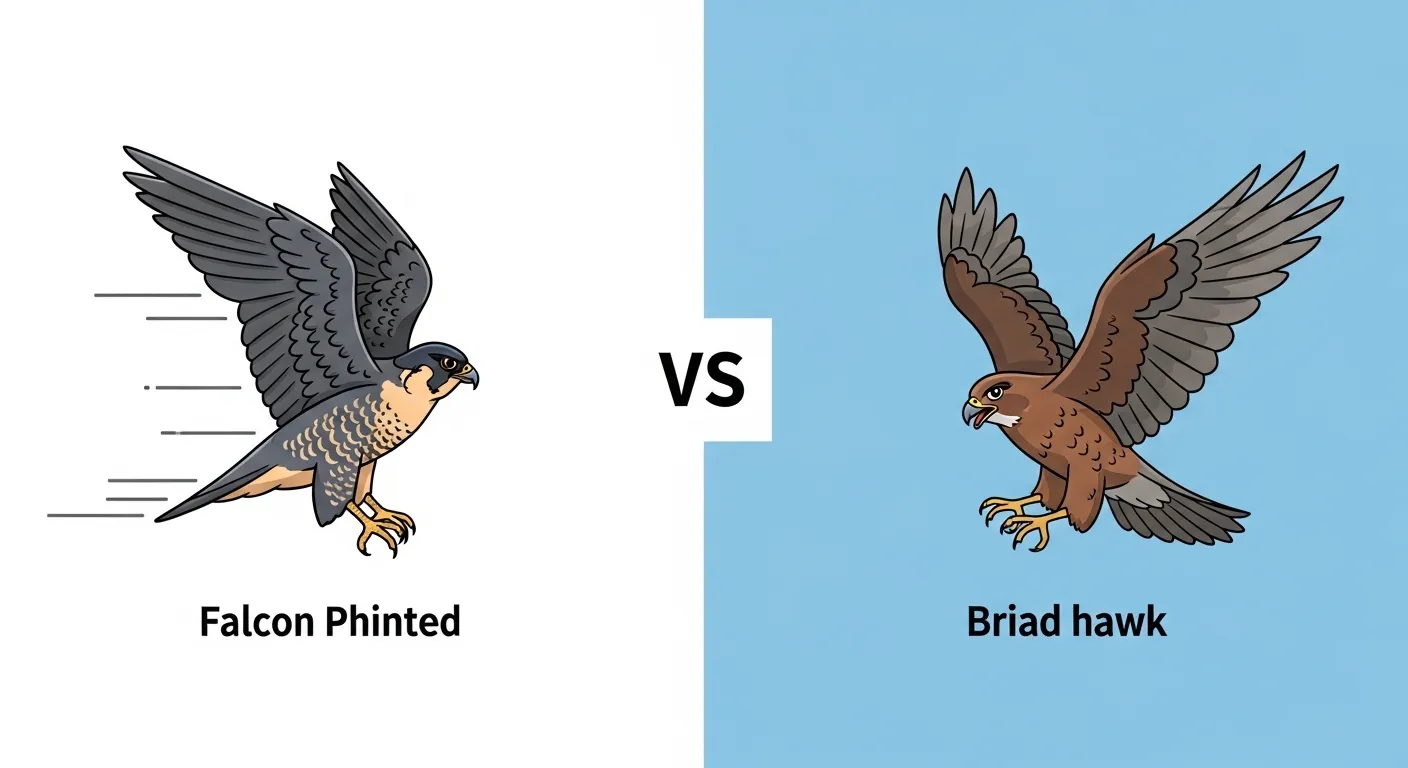 difference between falcon and hawk