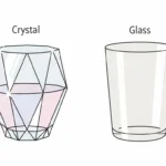 difference between crystal and glass