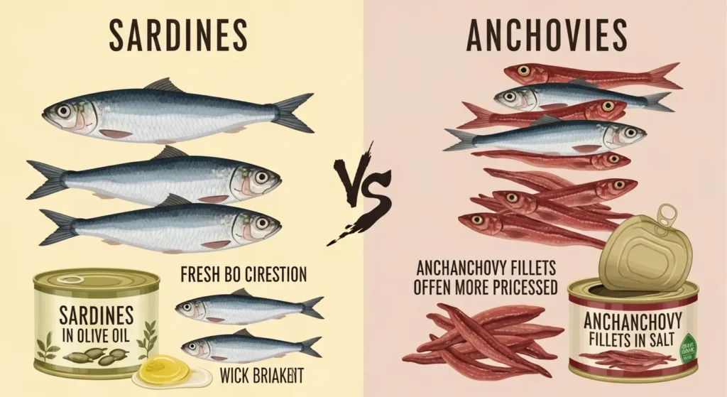 Common Mistakes with Difference Between Sardines and Anchovies