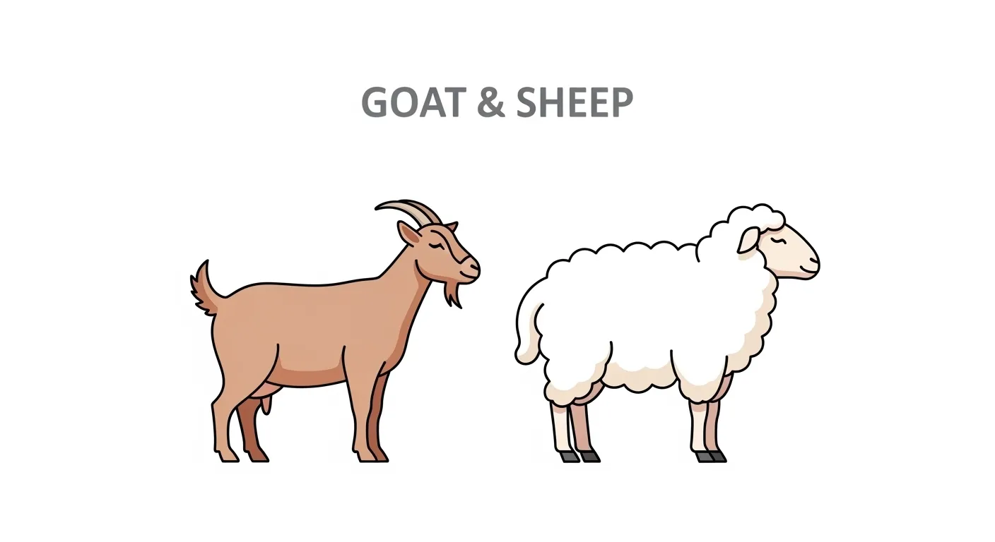 difference between goat and sheep