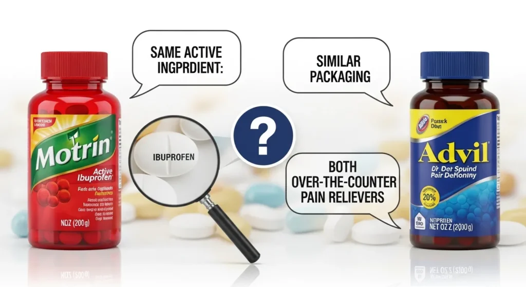 Why People Get Confused in Difference Between Motrin and Advil