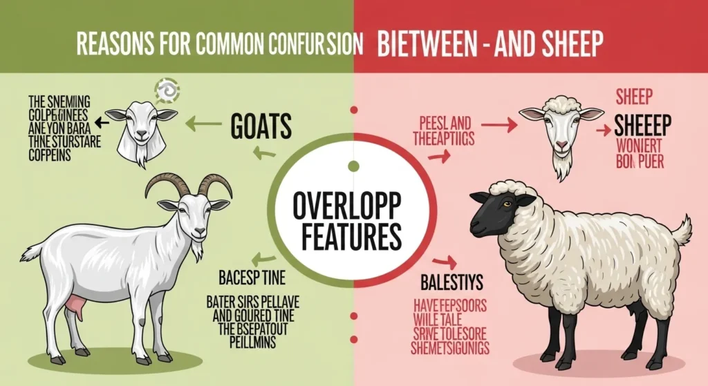 Why People Get Confused in Difference Between Goat and Sheep