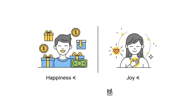 difference between happiness and joy
