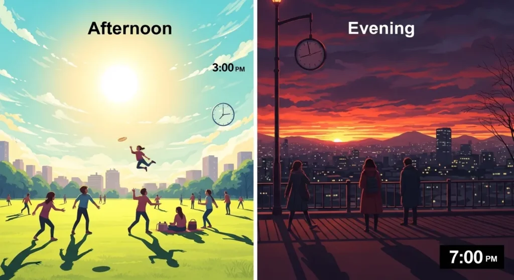 Why Does the Difference Between Evening and Afternoon Exist