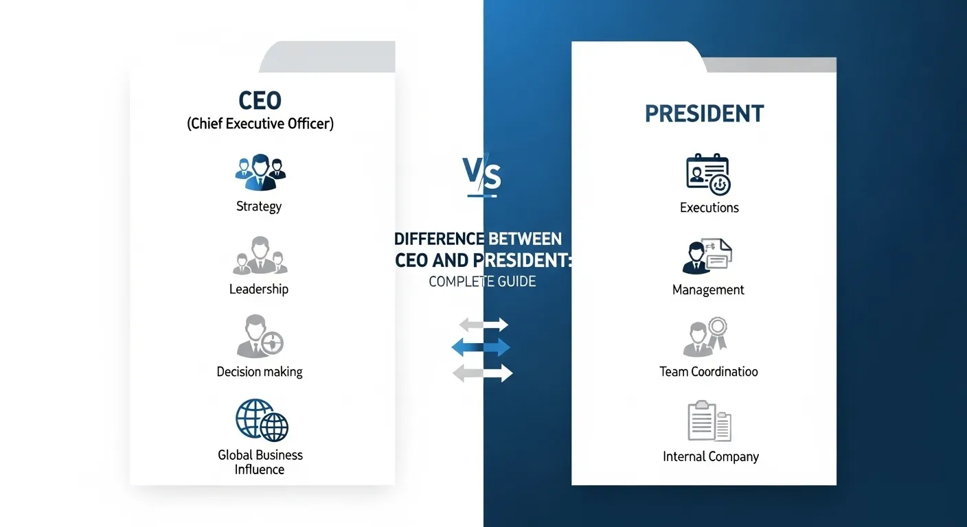 difference between ceo and president