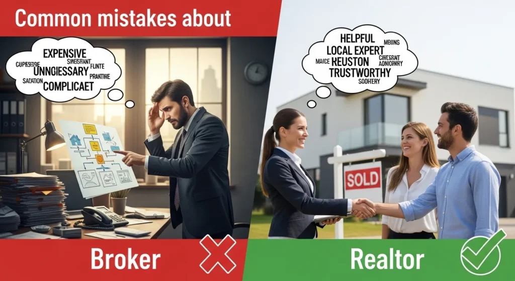 Common Mistakes About Broker and Realtor