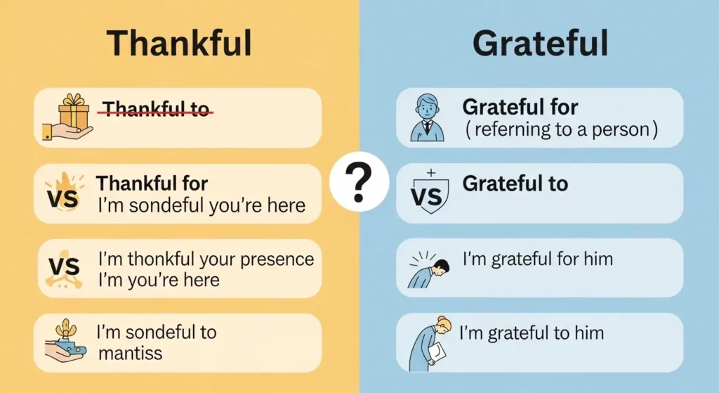 Common Mistakes with Thankful and Grateful