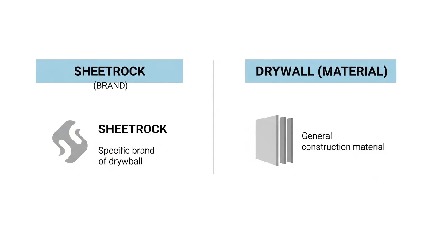 difference between sheetrock and drywall