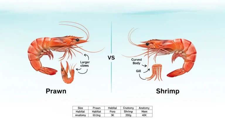 difference between prawn and shrimp