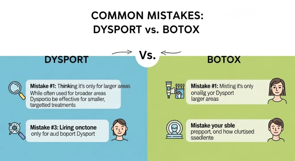 Common Mistakes with Difference Between Dysport and Botox