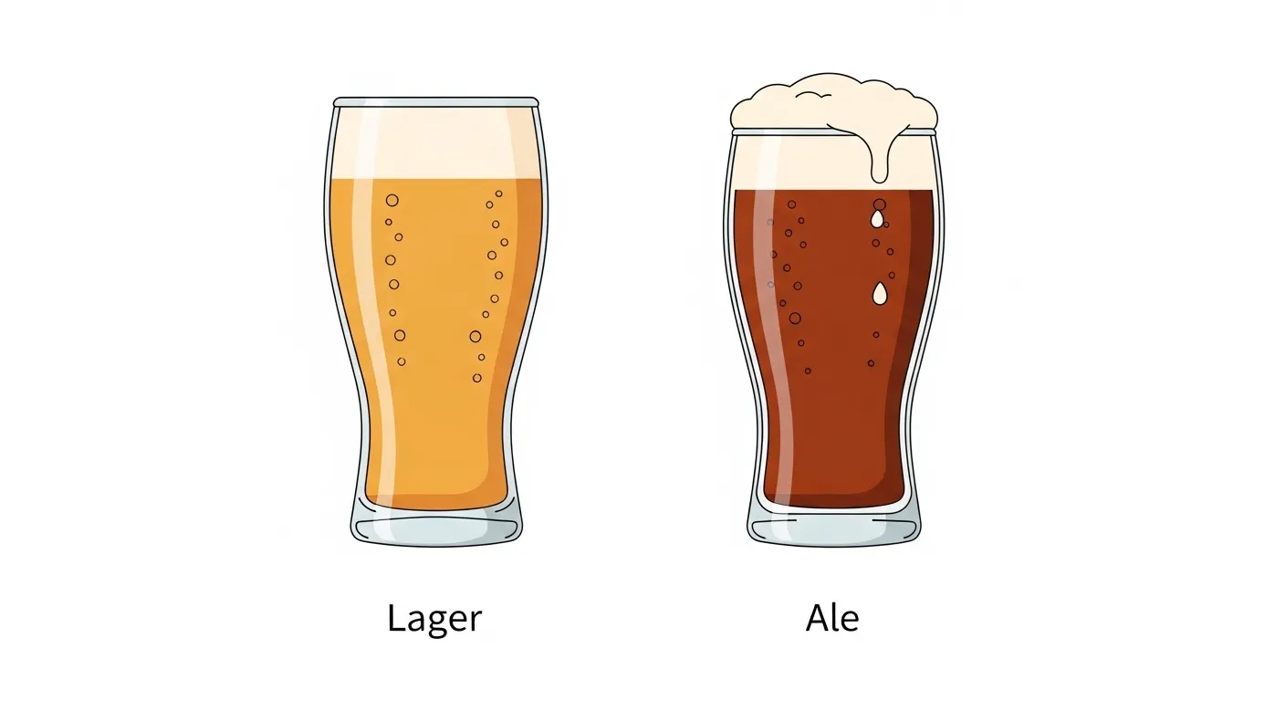 difference between lager and ale