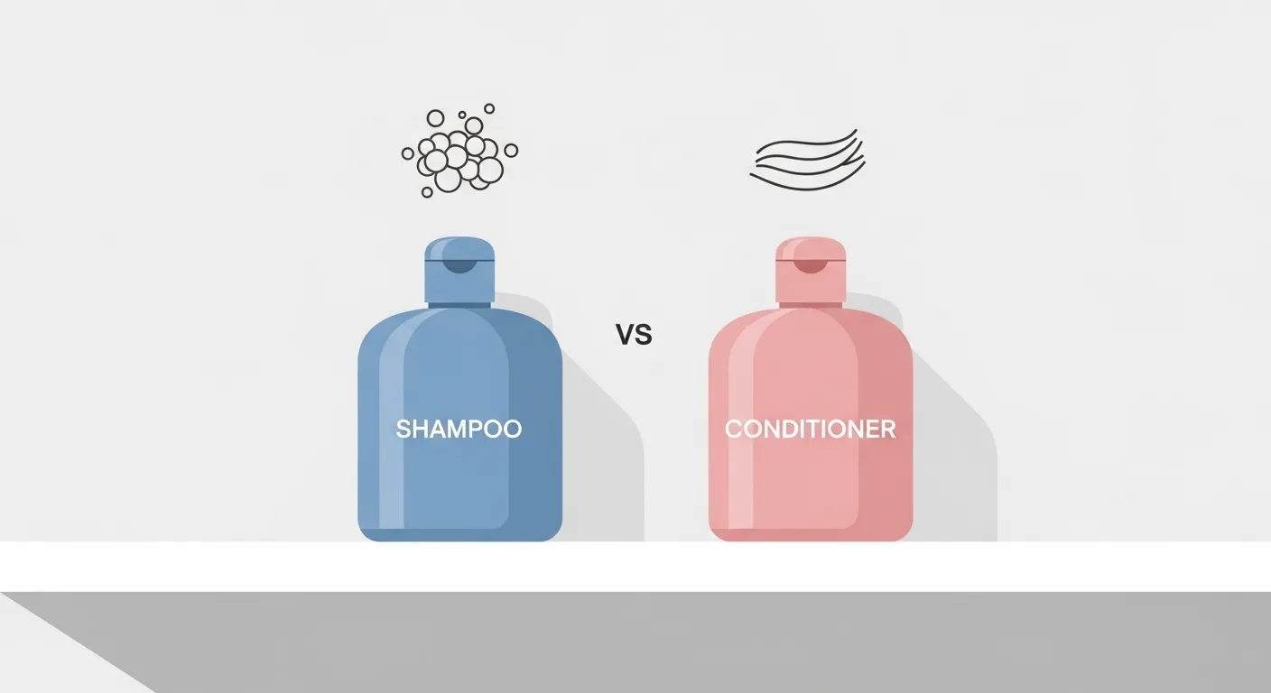 difference between shampoo and conditioner