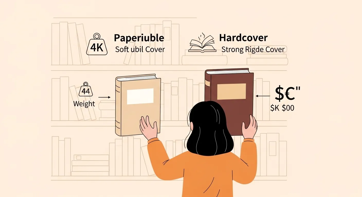 difference between paperback and hardcover