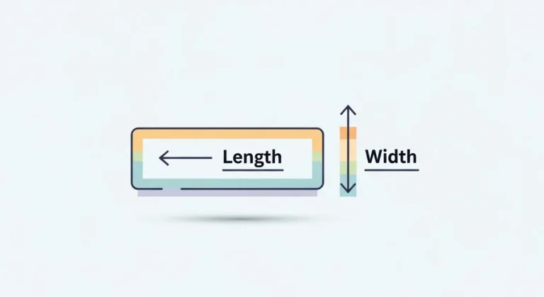 difference between length and width