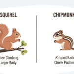 difference between squirrel and chipmunk
