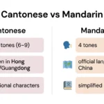 difference between cantonese and mandarin
