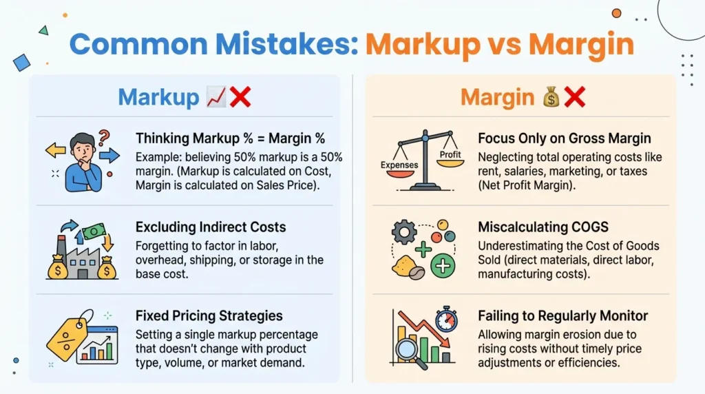 Common Mistakes with Markup and Margin