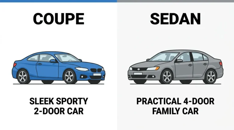 difference between coupe and sedan
