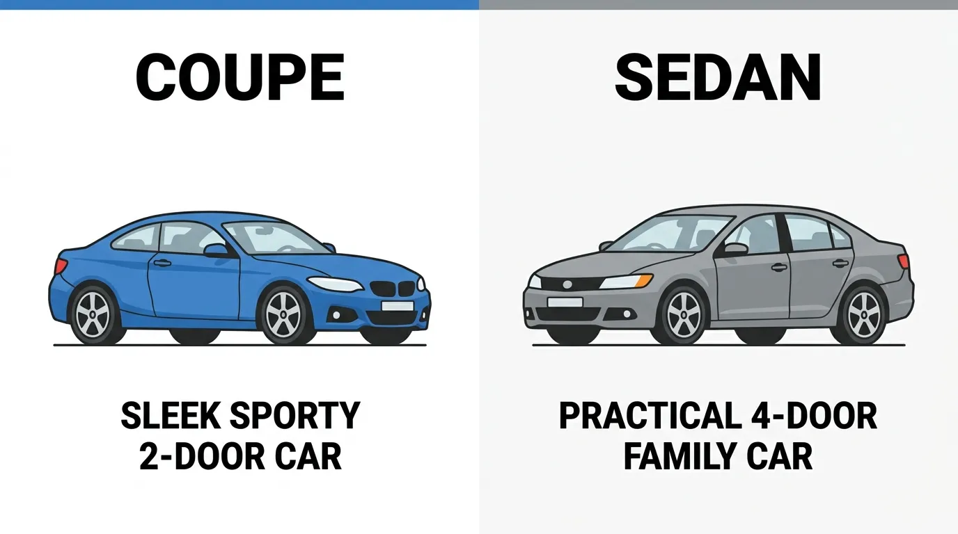 difference between coupe and sedan
