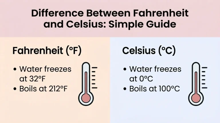 difference between fahrenheit and celsius