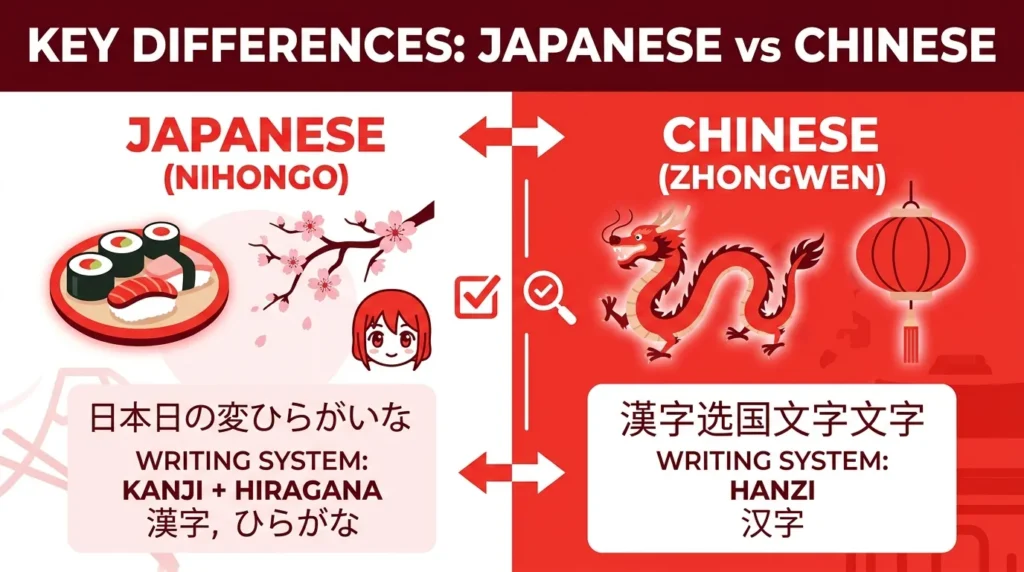 Key Differences Explained Between Japanese and Chinese