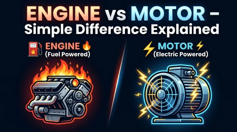 difference between engine and motor