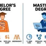 difference between bachelors and masters