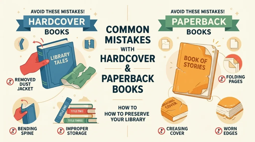 Common Mistakes with Hardcover and Paperback