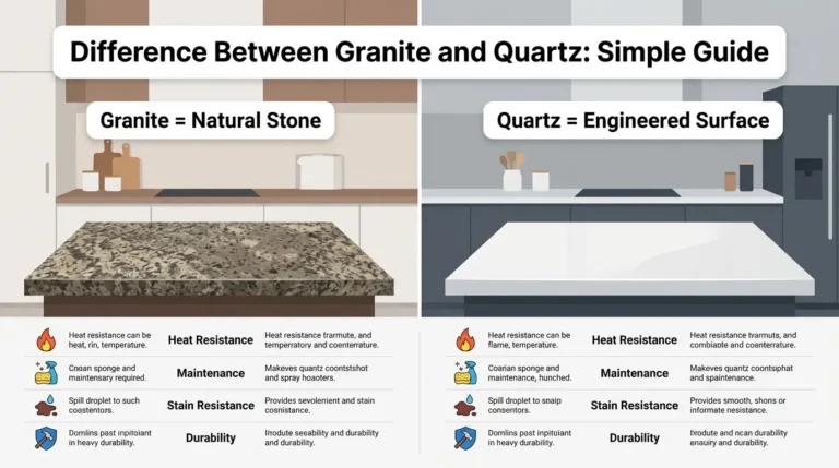 difference between granite and quartz