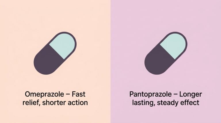 difference between omeprazole and pantoprazole