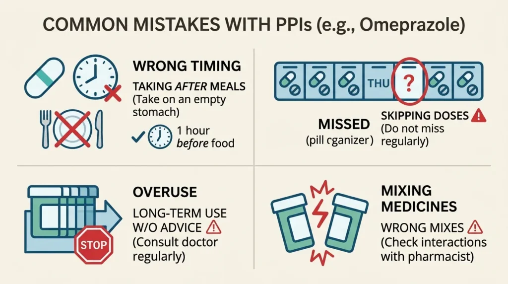 Common Mistakes with Omeprazole and Pantoprazole