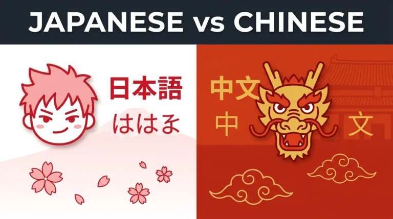 difference between japanese and chinese