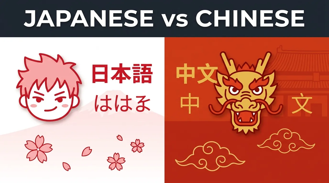 difference between japanese and chinese
