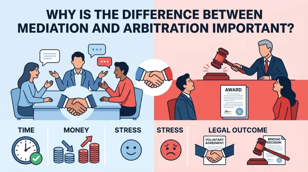 Why Is the Difference Between Mediation and Arbitration Important?