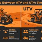 difference between atv and utv