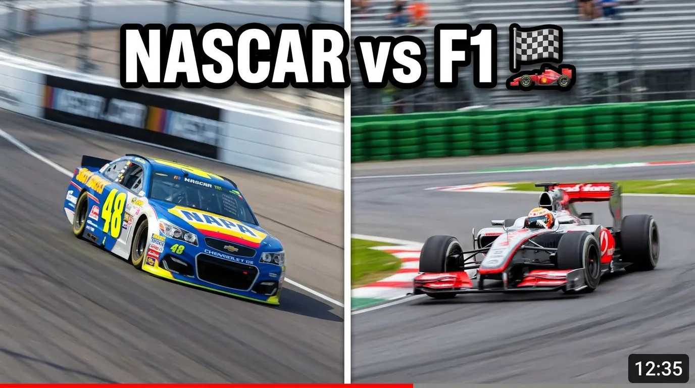 difference between nascar and f1