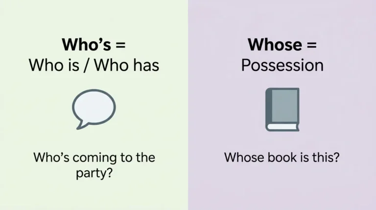 difference between who's and whose