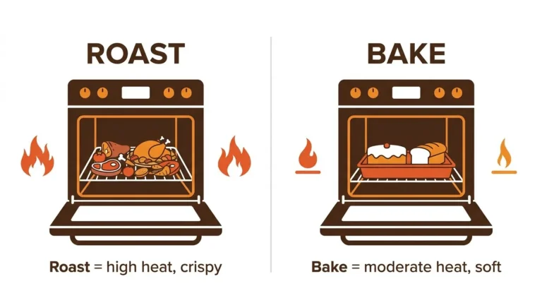 difference between roast and bake