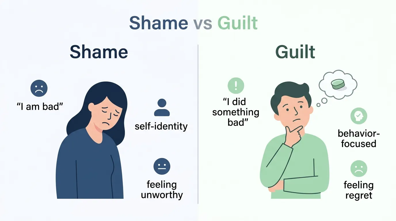 difference between shame and guilt