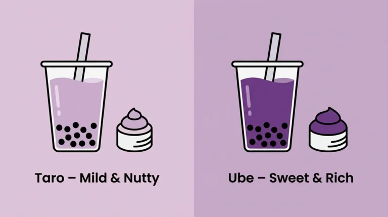 Difference Between Taro and Ube in Bubble Tea and Desserts