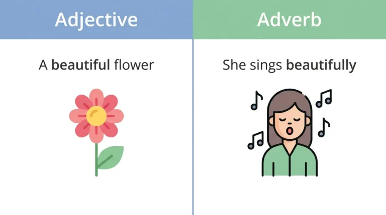 difference between adverb and adjective