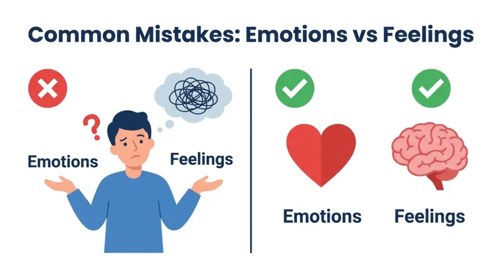 Common Mistakes with Difference Between Emotions and Feelings