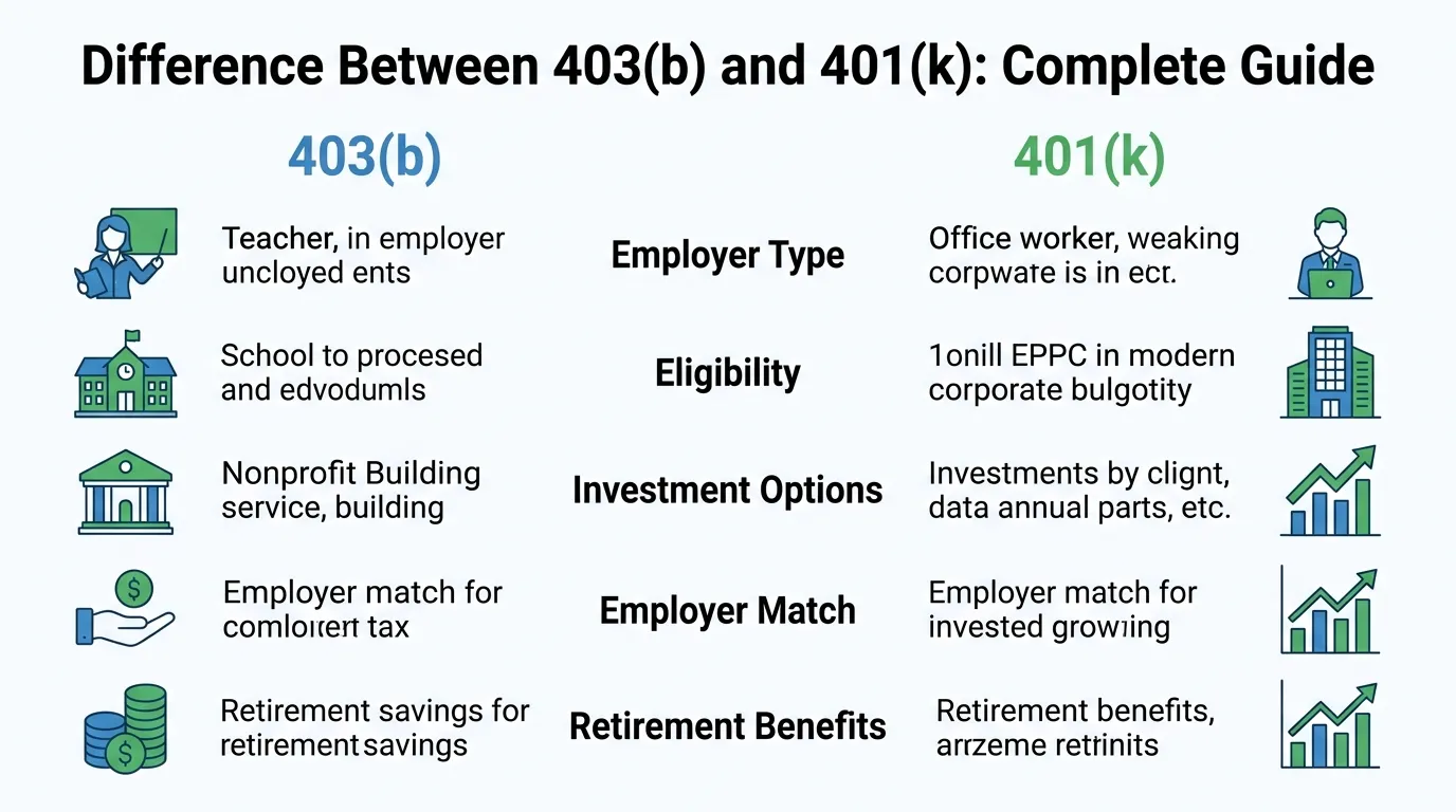 difference between 403b and 401k