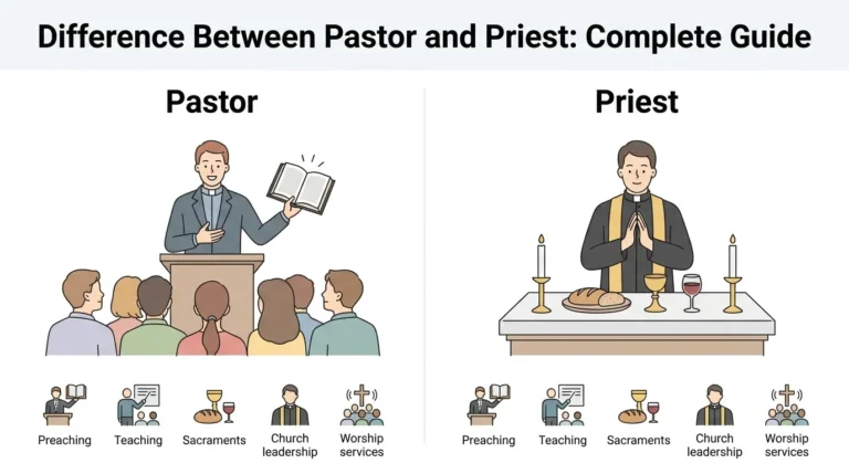 difference between pastor and priest