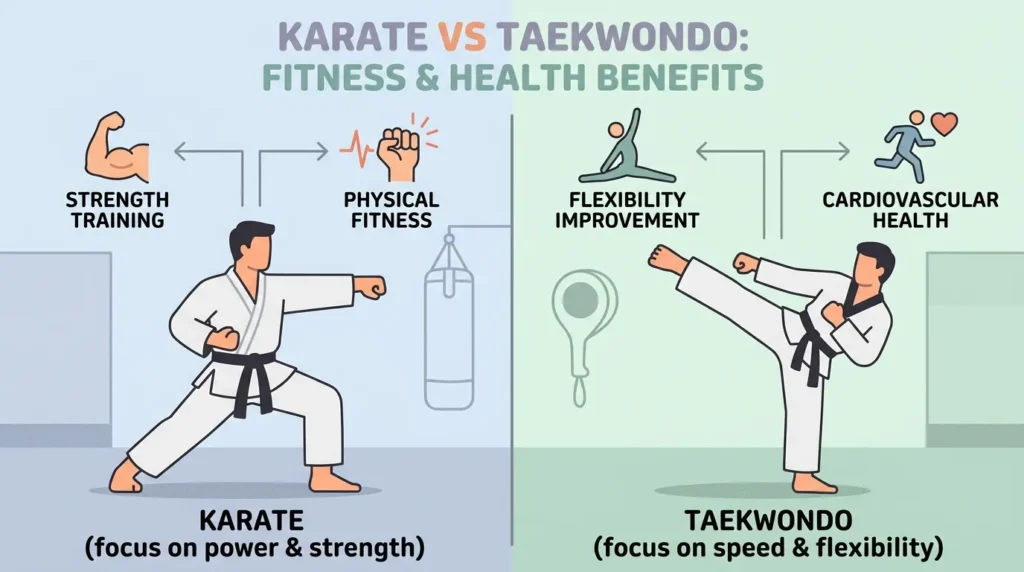 Difference Between Karate and Taekwondo for Fitness and Health